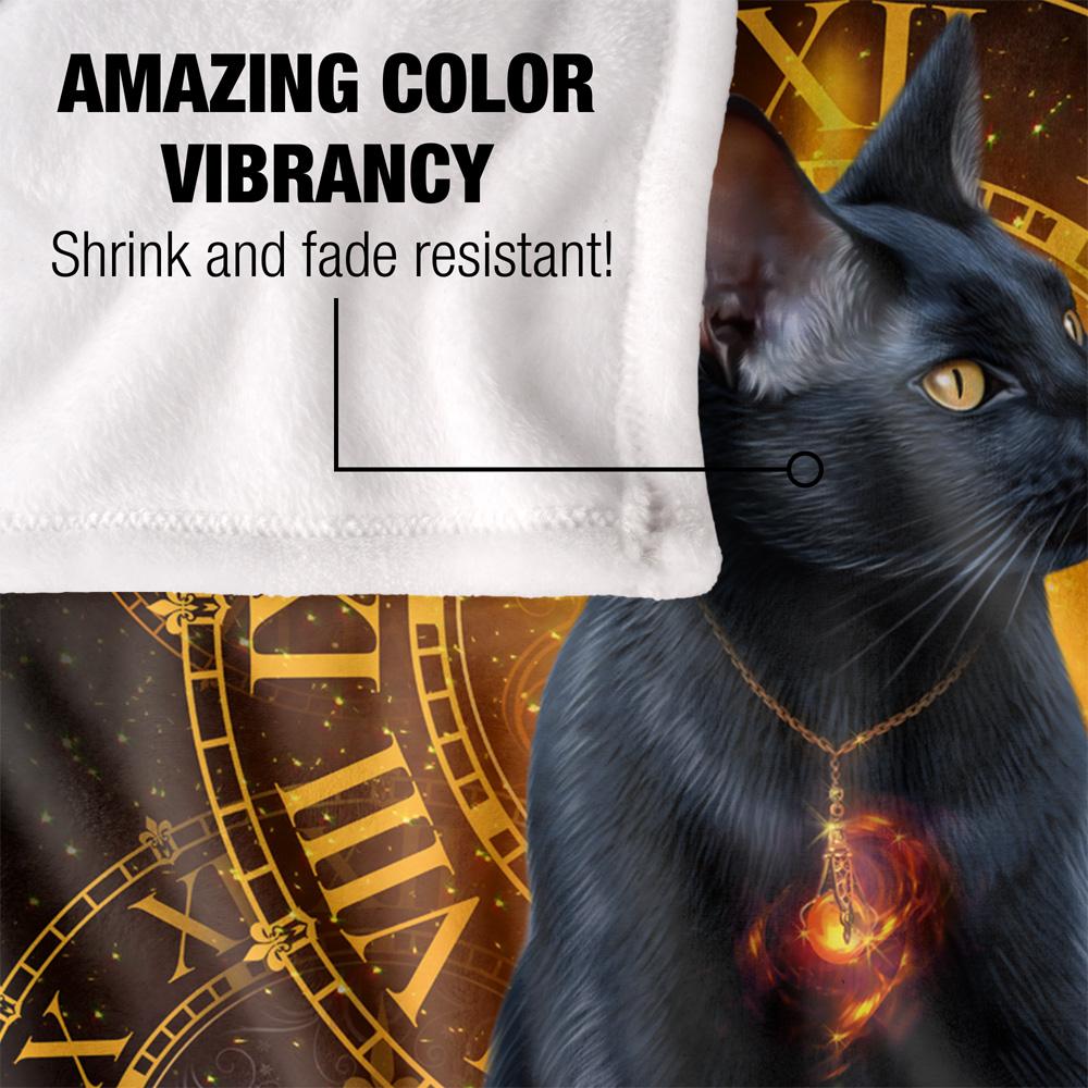 Multicoloured - Lifestyle - JQ Licensing En Silky Black Cat Supersoft Blanket