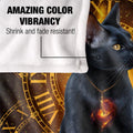 Multicoloured - Lifestyle - JQ Licensing En Silky Black Cat Supersoft Blanket