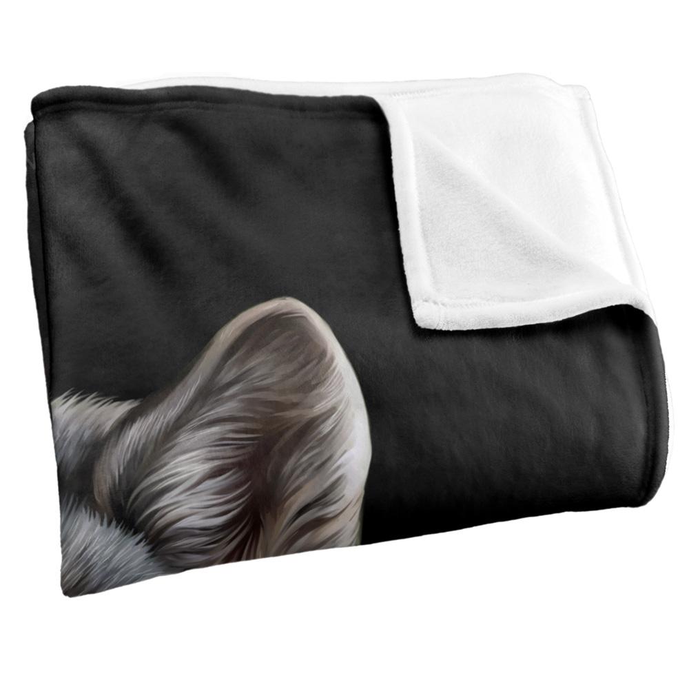 Multicoloured - Side - JQ Licensing En Silky Wolf Head Supersoft Blanket