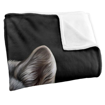 Multicoloured - Side - JQ Licensing En Silky Wolf Head Supersoft Blanket