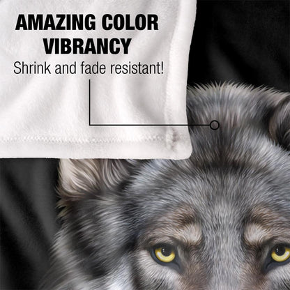Multicoloured - Lifestyle - JQ Licensing En Silky Wolf Head Supersoft Blanket