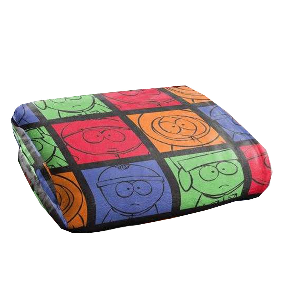 Multicoloured - Back - South Park Silky Character Collage Supersoft Blanket