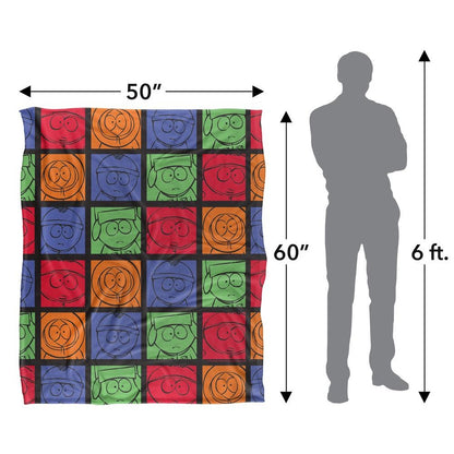 Multicoloured - Lifestyle - South Park Silky Character Collage Supersoft Blanket