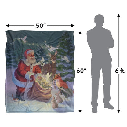 Multicoloured - Pack Shot - JQ Licensing Silky Gifts Christmas Supersoft Blanket