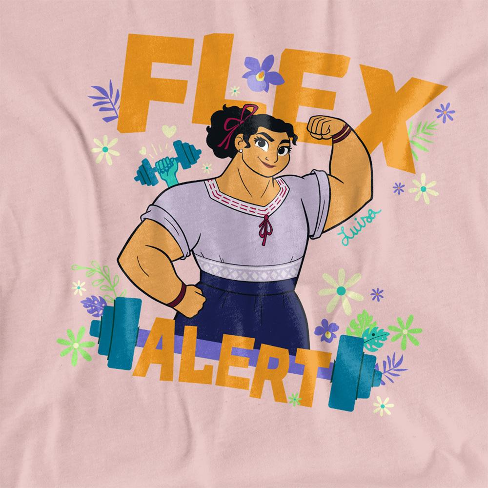 Pink - Side - Encanto Womens-Ladies Flex Alert T-Shirt