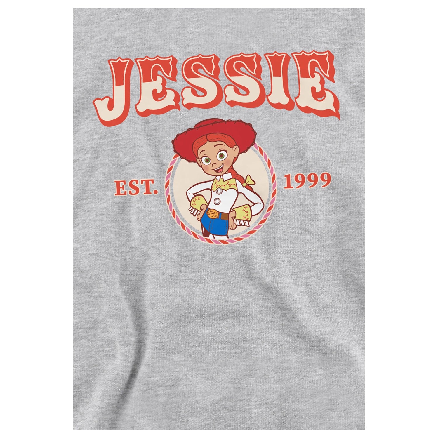 Athletic Heather - Side - Toy Story 2 Childrens-Kids 1999 Jessie Cowgirl Heather Pullover Hoodie