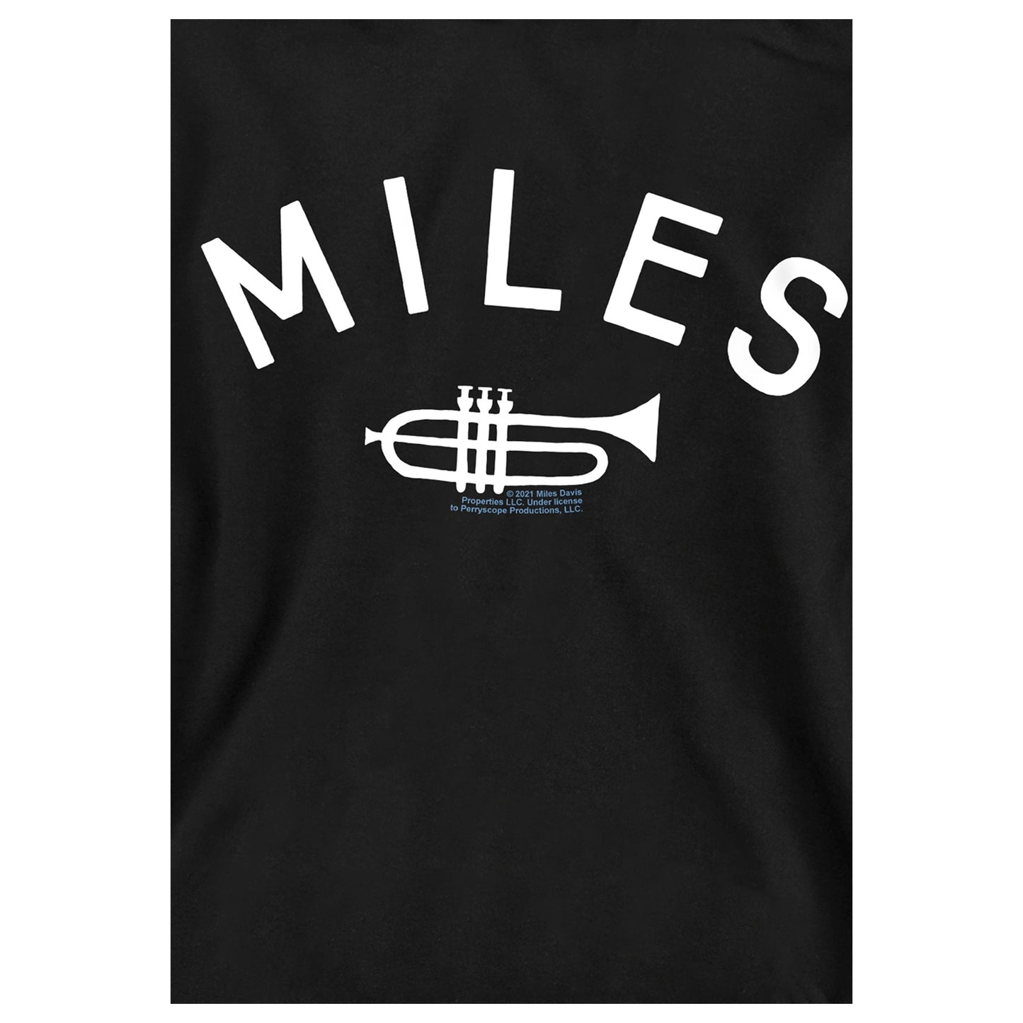 Black - Side - Miles Davis Childrens-Kids Trumpet Pullover Hoodie
