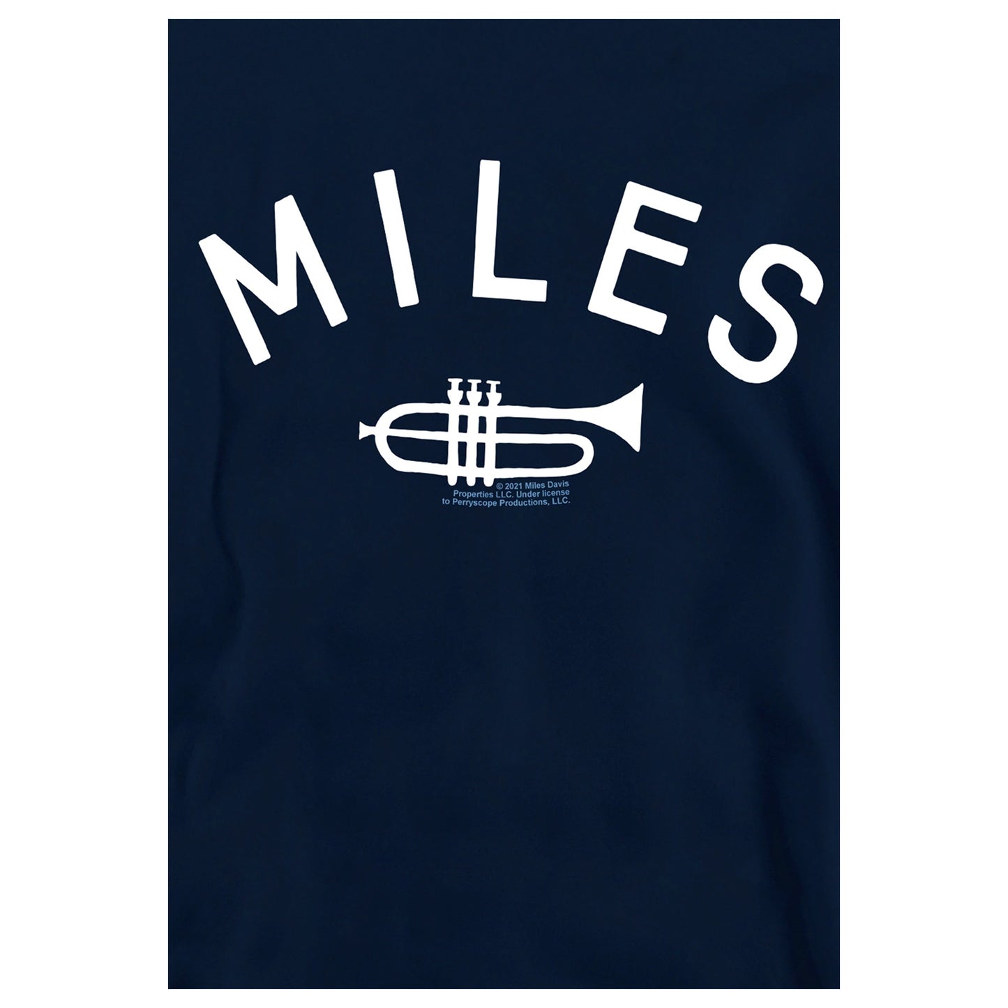 Navy - Side - Miles Davis Childrens-Kids Trumpet Pullover Hoodie