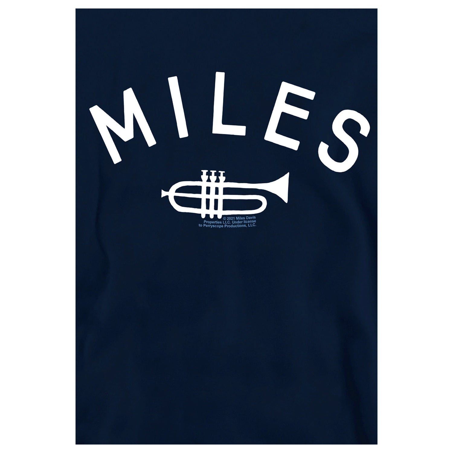 Navy - Side - Miles Davis Childrens-Kids Trumpet Pullover Hoodie