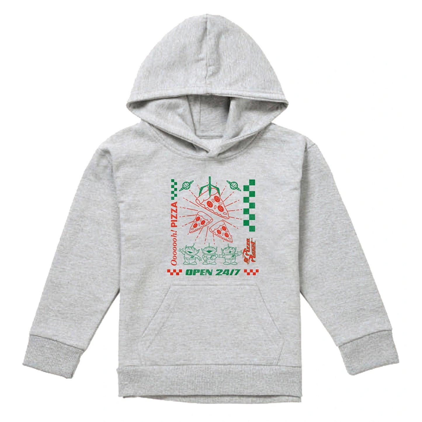 Athletic Heather - Front - Toy Story Childrens-Kids Pizza Planet Aliens Heather Pullover Hoodie