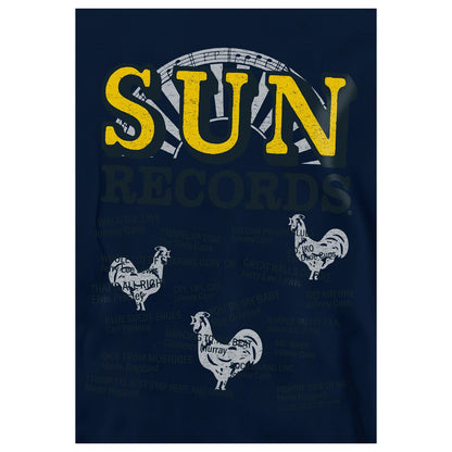 Navy - Side - Sun Records Childrens-Kids Sun Songs Heather Pullover Hoodie