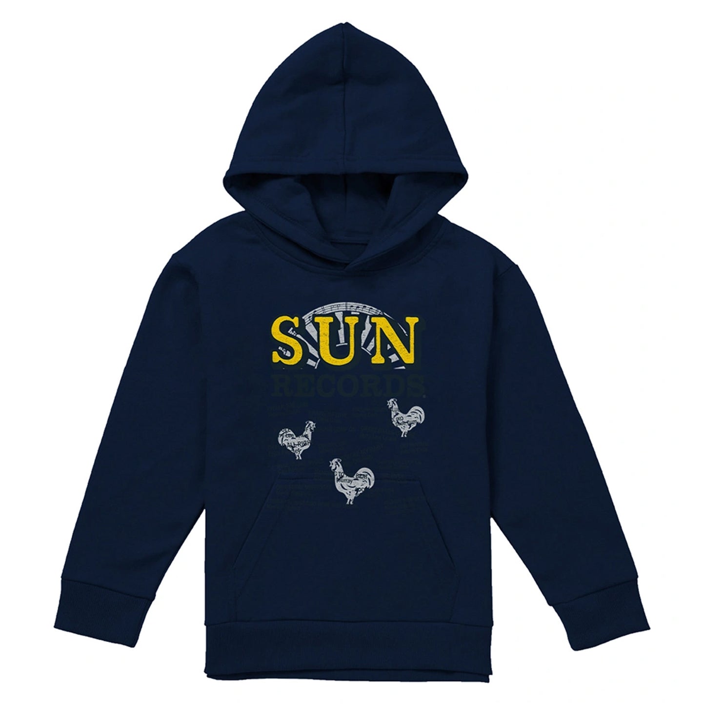 Navy - Front - Sun Records Childrens-Kids Sun Songs Heather Pullover Hoodie