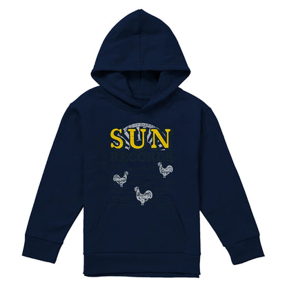 Navy - Front - Sun Records Childrens-Kids Sun Songs Heather Pullover Hoodie