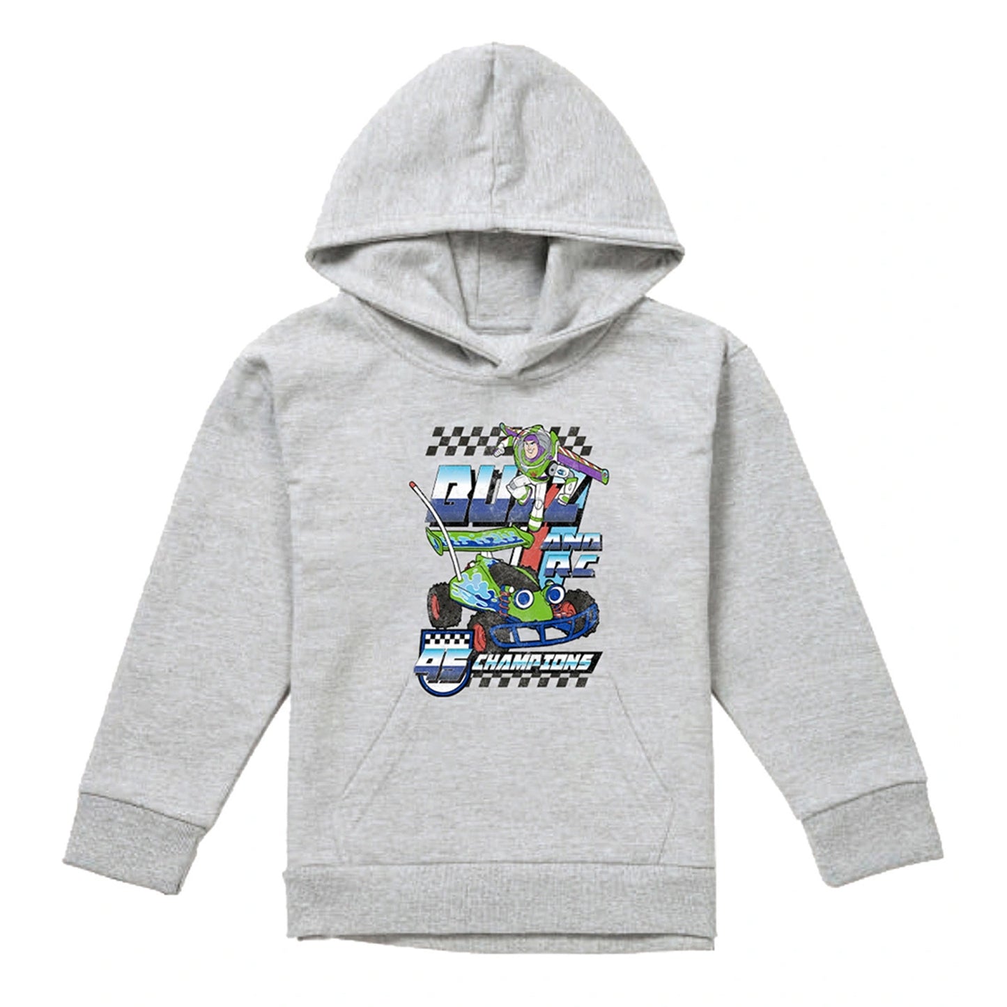 Athletic Heather - Front - Toy Story Childrens-Kids Racing Champions Buzz & RC Heather Pullover Hoodie