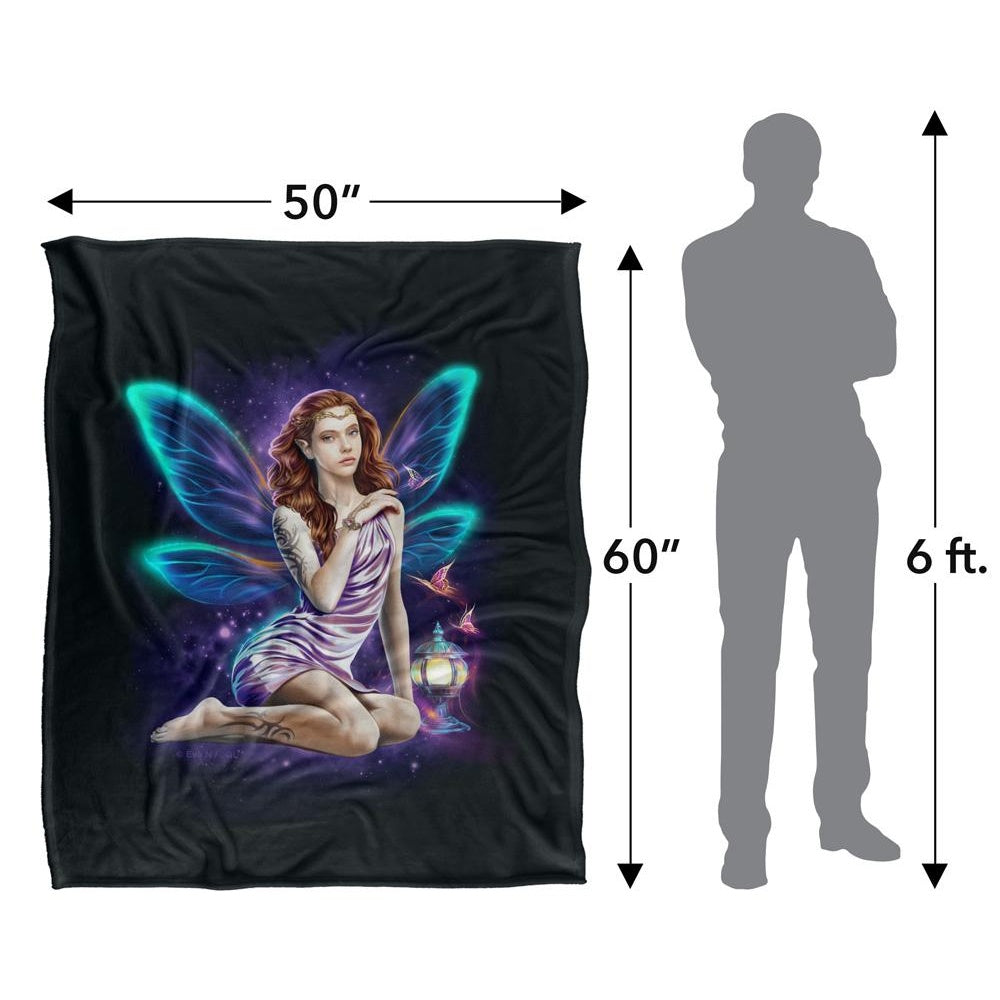 Multicoloured - Pack Shot - JQ Licensing Silky Fairy Supersoft Blanket