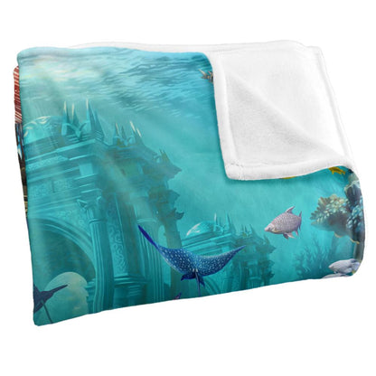 Multicoloured - Side - JQ Licensing Silky Mermaid Supersoft Blanket