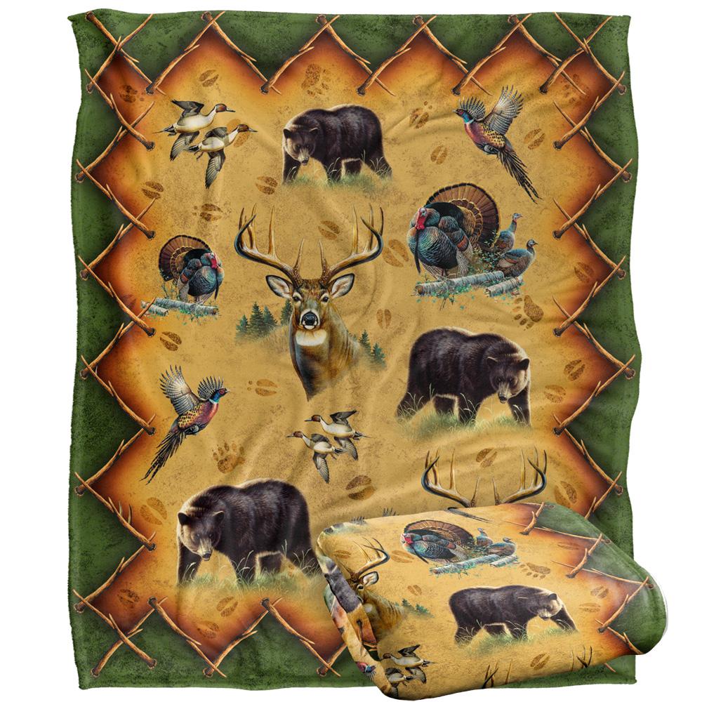 Multicoloured - Back - JQ Licensing Cf-Jp Silky Animals Supersoft Blanket