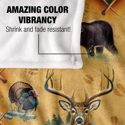 Multicoloured - Lifestyle - JQ Licensing Cf-Jp Silky Animals Supersoft Blanket