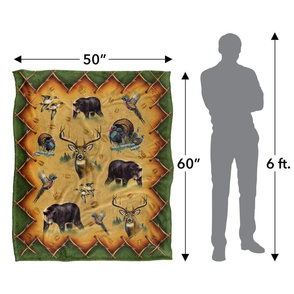 Multicoloured - Pack Shot - JQ Licensing Cf-Jp Silky Animals Supersoft Blanket