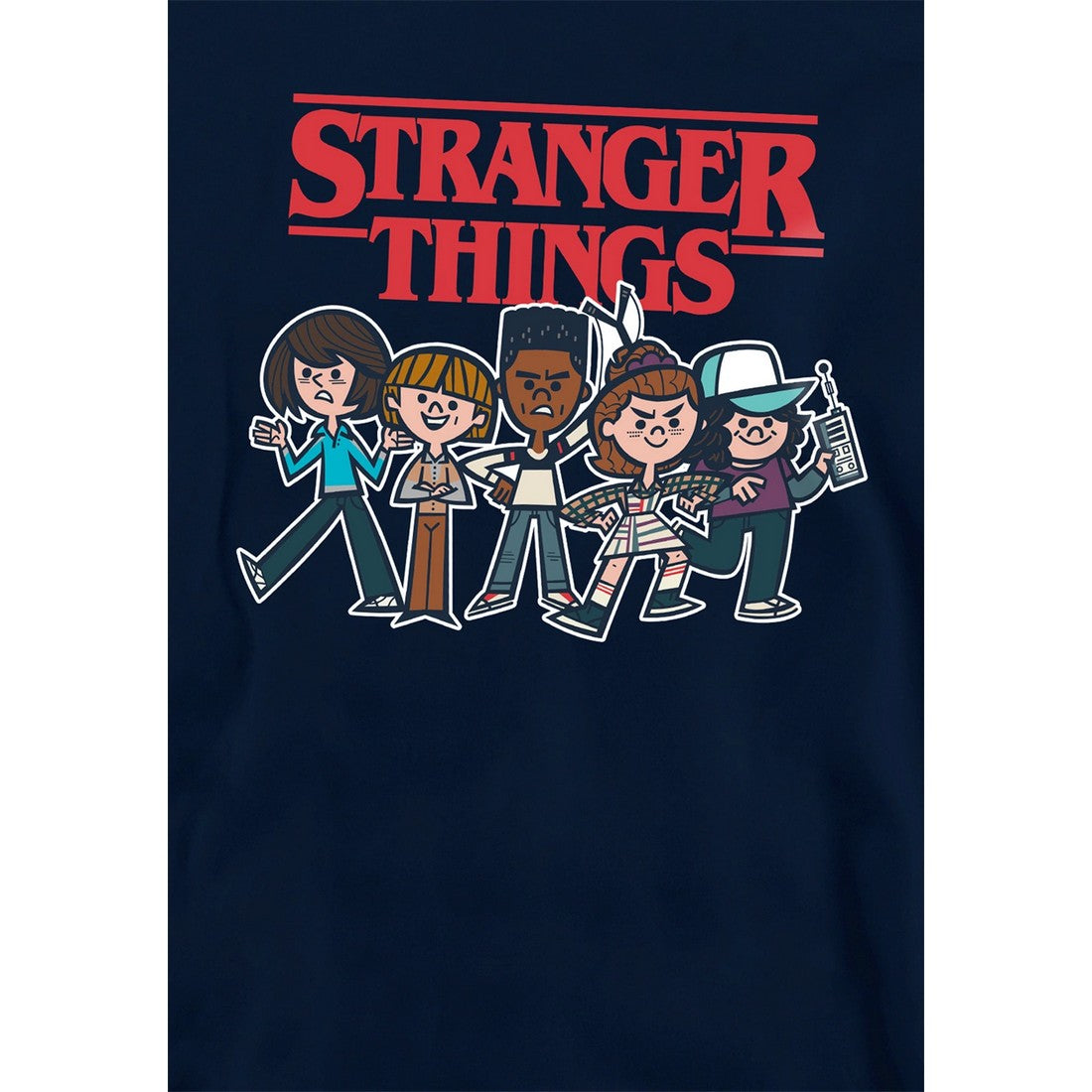 Navy - Lifestyle - Stranger Things Childrens-Kids Cartoon Group Hoodie