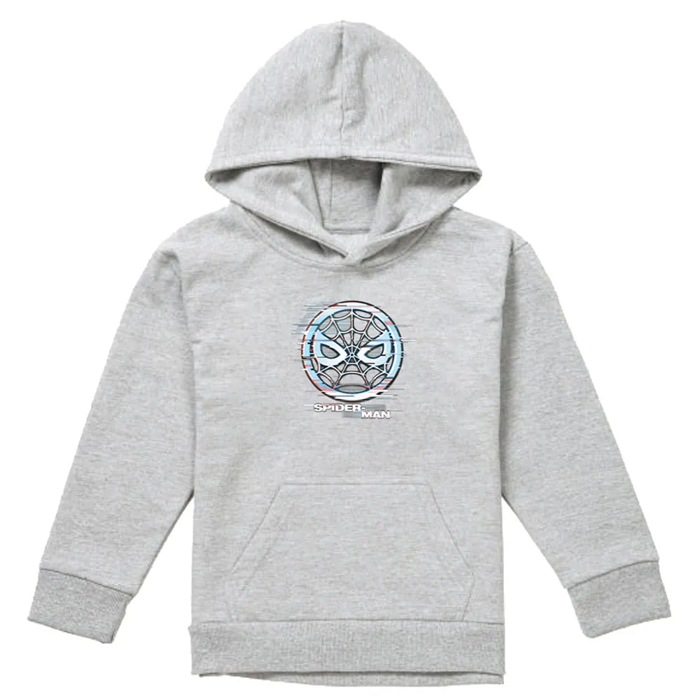 Athletic Heather - Front - Spider-Man Childrens-Kids Peter Parker Glitch Hoodie