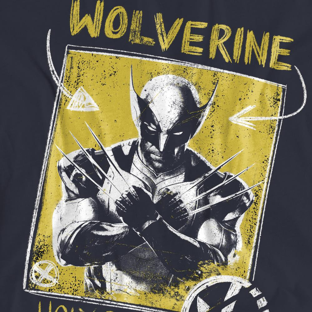 Deep Navy - Side - Deadpool & Wolverine Womens-Ladies Holy Snikt T-Shirt