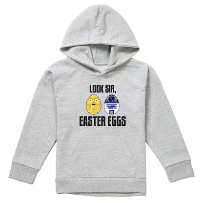 Athletic Heather - Front - Star Wars Childrens-Kids Look Sir, Easter Eggs Pullover Hoodie