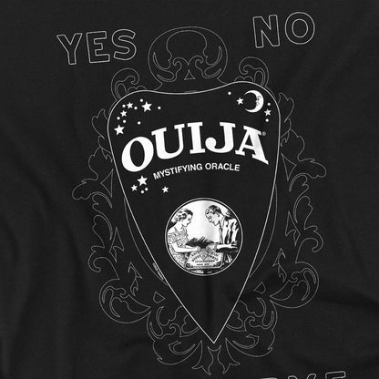 Black - Side - Ouija Unisex Adult Yes No Goodbye Planchette Long-Sleeved T-Shirt