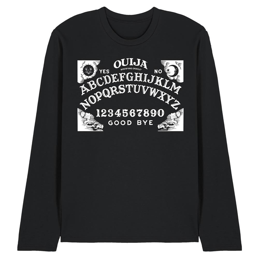 Black - Front - Ouija Unisex Adult The Original Ouija Board Long-Sleeved T-Shirt