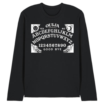 Black - Front - Ouija Unisex Adult The Original Ouija Board Long-Sleeved T-Shirt