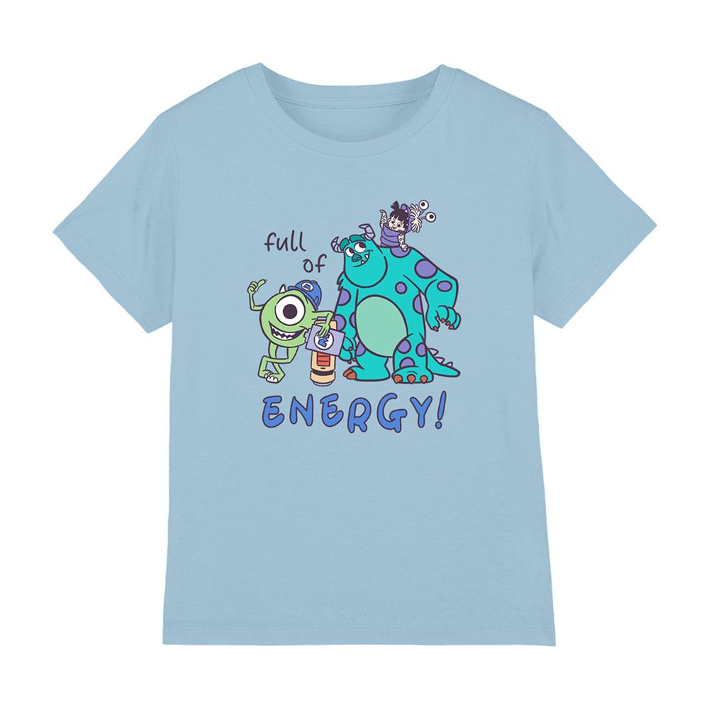 Sky Blue - Front - Monsters Inc Boys Mike & Sulley T-Shirt
