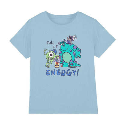 Sky Blue - Front - Monsters Inc Boys Mike & Sulley T-Shirt