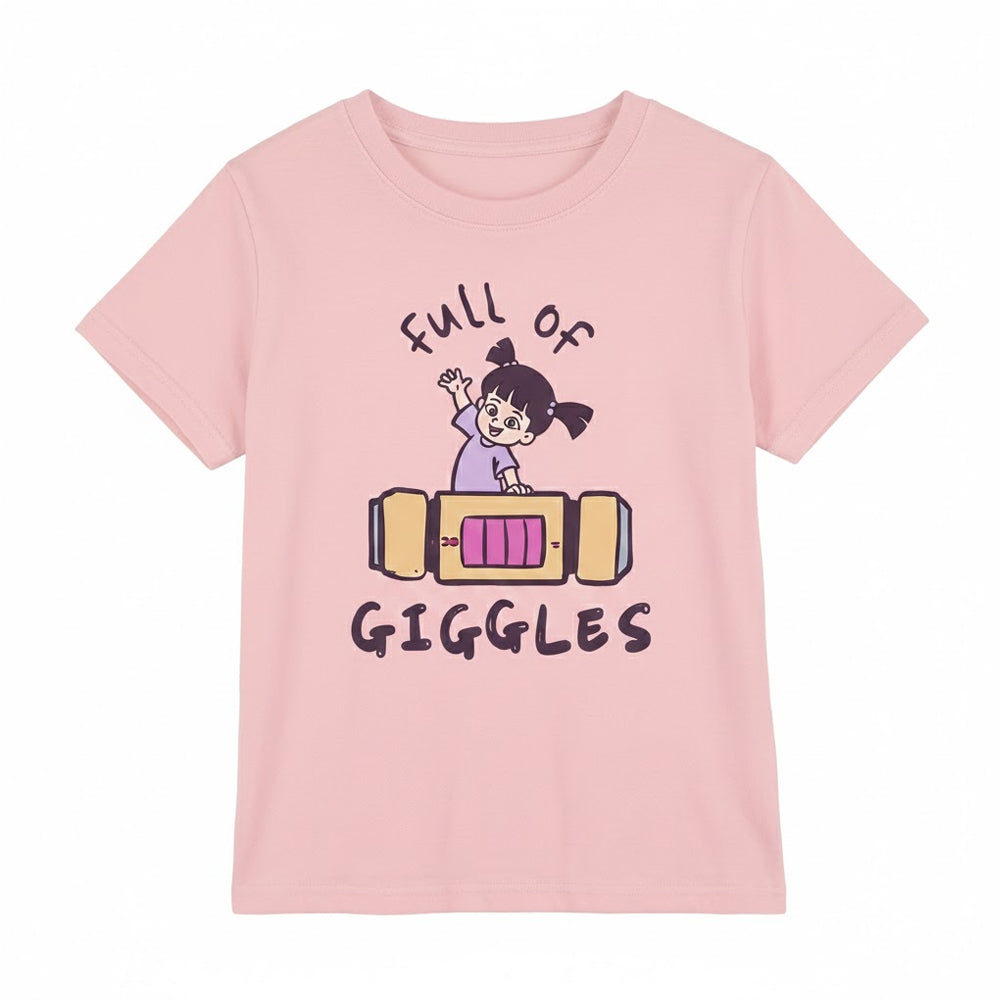 Light Pink - Front - Monsters Inc Girls Boo T-Shirt