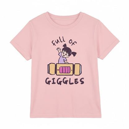 Light Pink - Front - Monsters Inc Girls Boo T-Shirt
