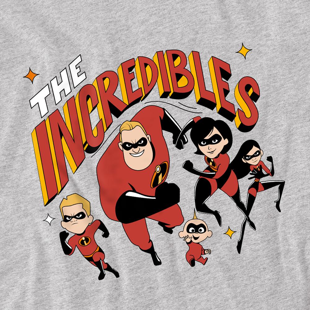 Grey - Side - The Incredibles Boys Family Heather T-Shirt