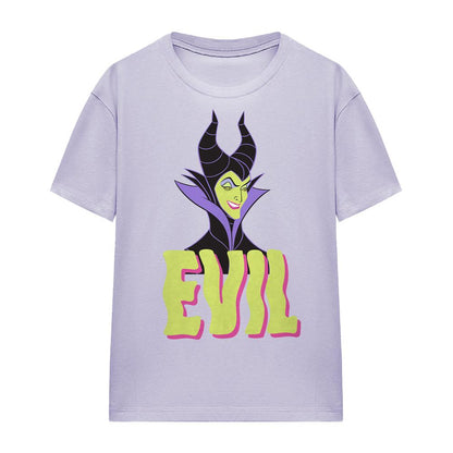 Lavender - Side - Disney Villains Womens-Ladies Evil Queen T-Shirt