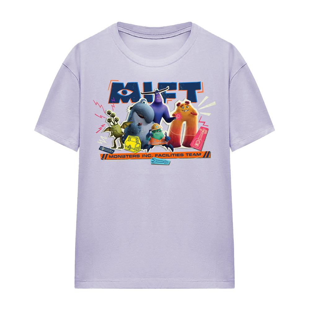 Lavender - Side - Monsters at Work Womens-Ladies MIFT T-Shirt