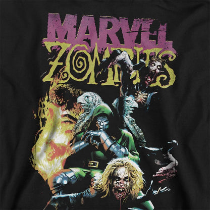 Black - Back - Marvel Zombies Unisex Adult Doom & The Fantastic Four Sweatshirt