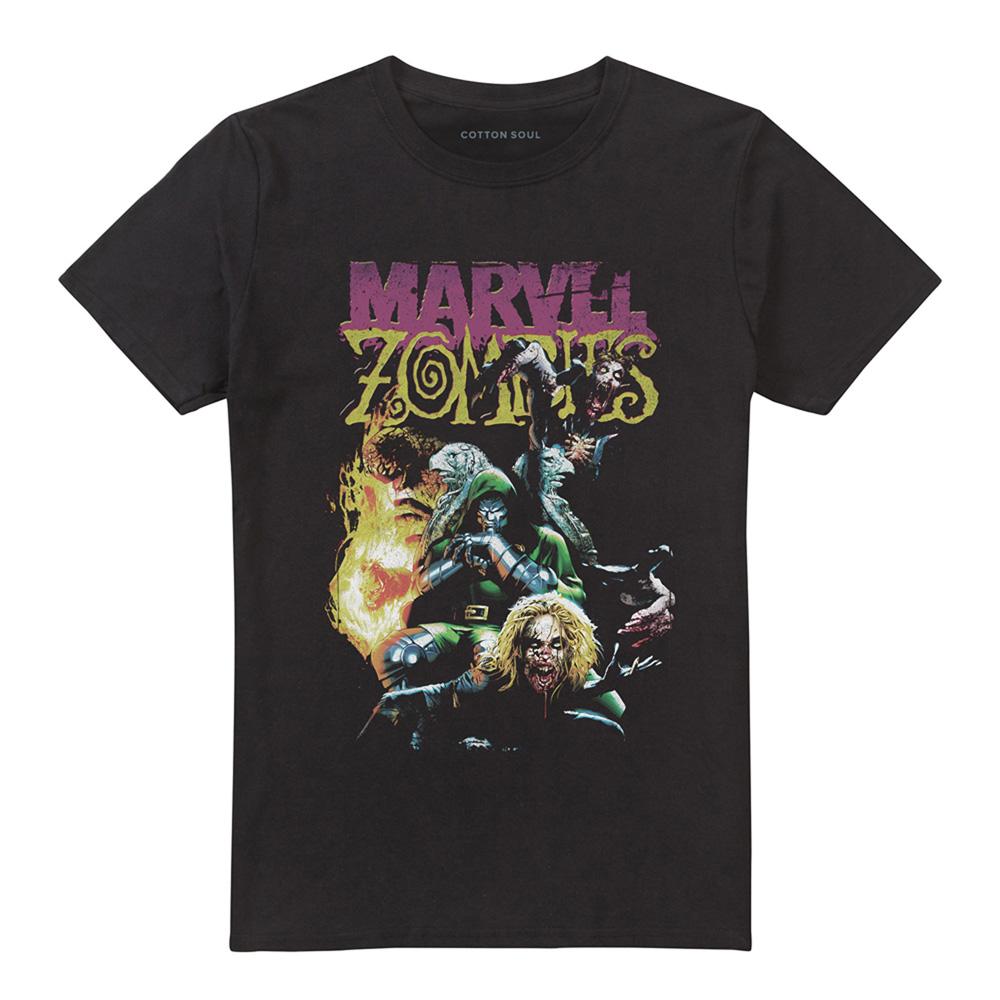 Black - Front - Marvel Zombies Unisex Adult T-Shirt