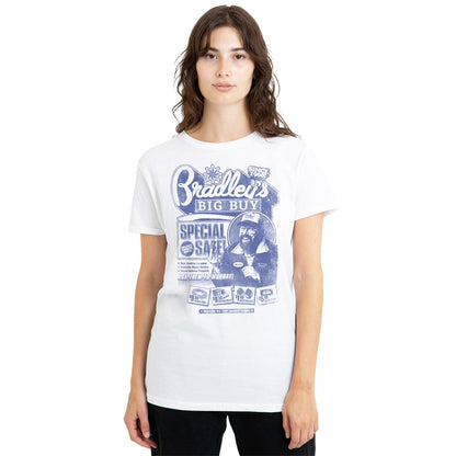 White - Lifestyle - Stranger Things Womens-Ladies Bradley´s Big Buy Advert T-Shirt