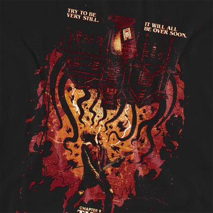 Black - Side - Stranger Things 4 Womens-Ladies Eddie Munson Poster T-Shirt