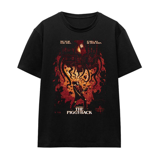 Black - Front - Stranger Things 4 Womens-Ladies Eddie Munson Poster T-Shirt