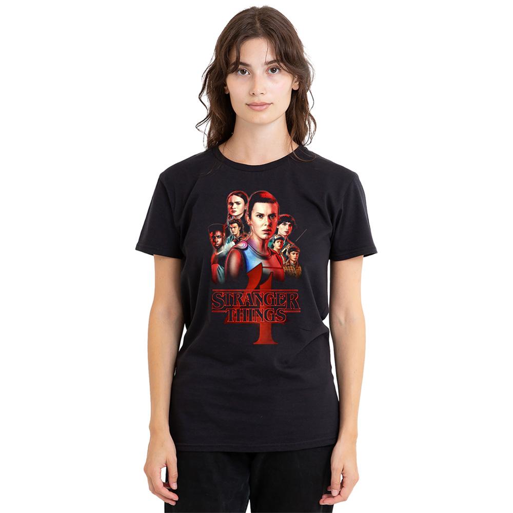 Black - Lifestyle - Stranger Things 4 Womens-Ladies Poster T-Shirt