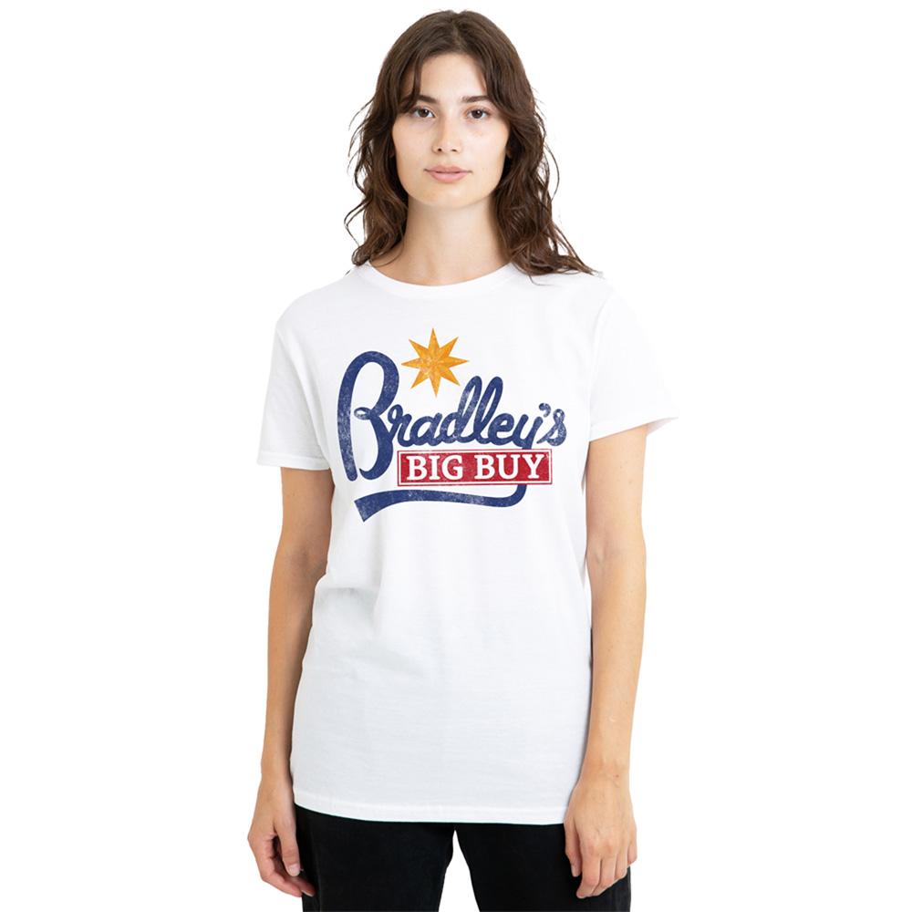 White - Lifestyle - Stranger Things Womens-Ladies Bradley´s Big Buy Logo T-Shirt