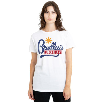 White - Lifestyle - Stranger Things Womens-Ladies Bradley´s Big Buy Logo T-Shirt