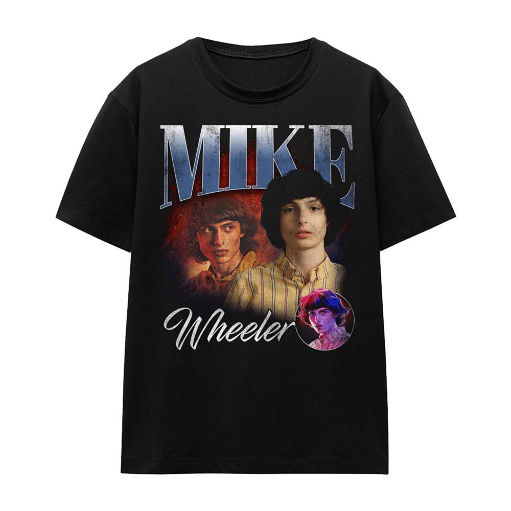 Black - Front - Stranger Things 5 Womens-Ladies Mike Homage T-Shirt