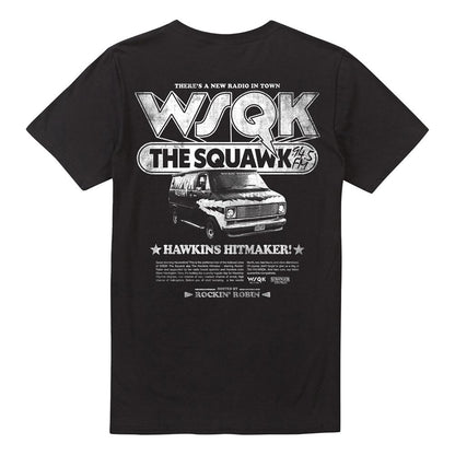 Black - Front - Stranger Things 5 Unisex Adult Hawkins Hitmaker Wsqk Back Print T-Shirt