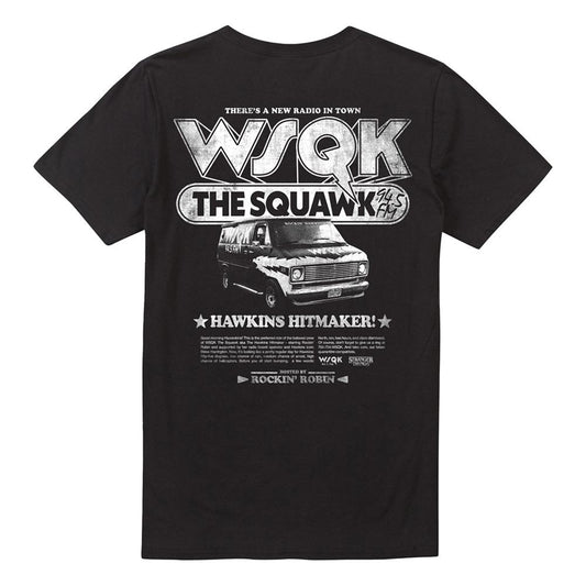 Black - Front - Stranger Things 5 Unisex Adult Hawkins Hitmaker Wsqk Back Print T-Shirt