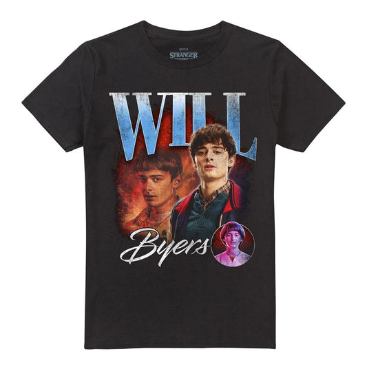 Black - Front - Stranger Things 5 Unisex Adult Will Homage T-Shirt