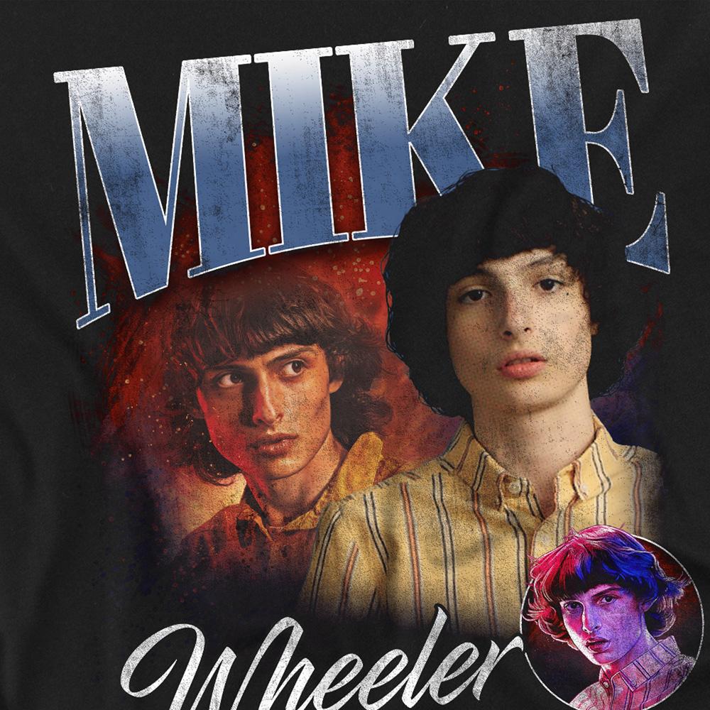 Black - Side - Stranger Things 5 Unisex Adult Mike Homage T-Shirt